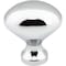 Elements 1-1/8" Overall Length Polished Chrome Oval Merryville Cabinet Knob 897PC - alternate 4